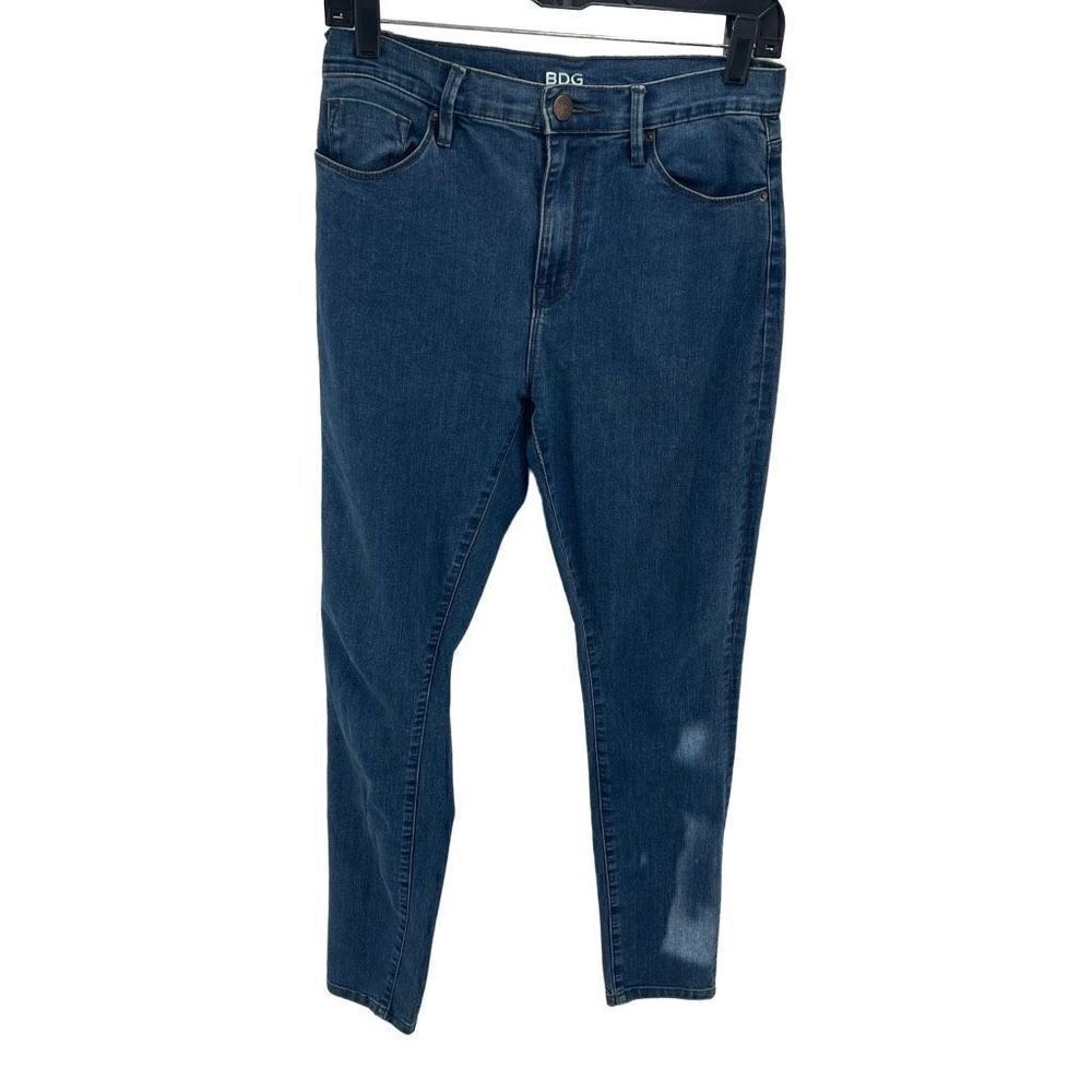 BDG Twig Ankle Jeans High Rise Denim Skinny Medium Wash Blue Size 28 x 29